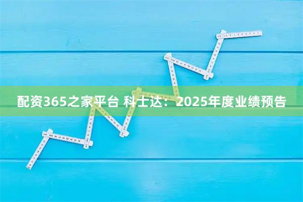 配资365之家平台 科士达：2025年度业绩预告